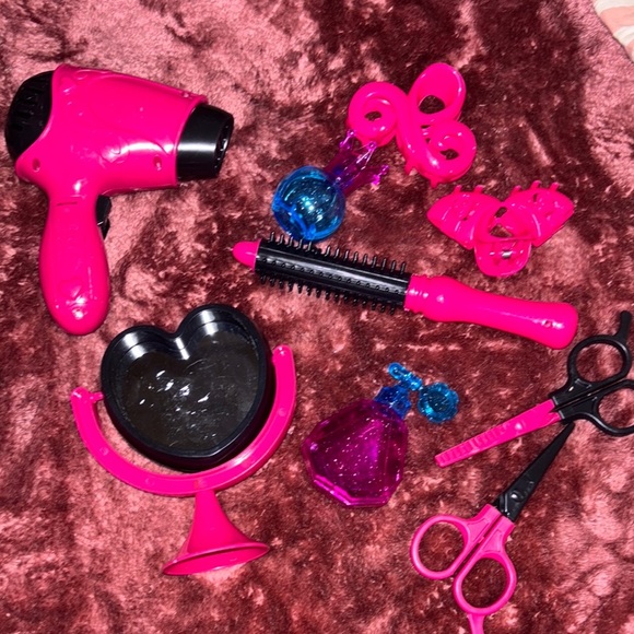 Pink and Blue Toy Hair Styling Set - Picture 1 of 7